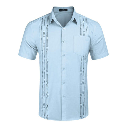 Cuba Beach Top Pocket Guayabella Shirt
