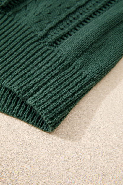 Canton – Offen gestrickte Strickjacke mit überschnittenen Schultern