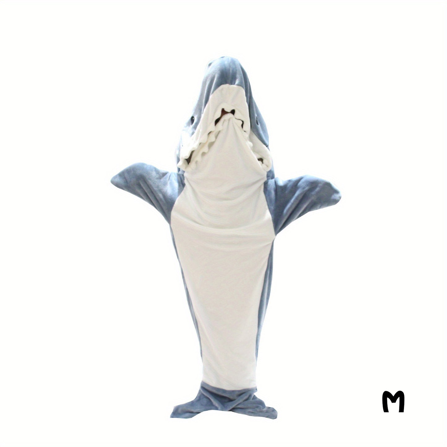 Adult Shark Onesie Blanket: Super Soft Cosy Flannel