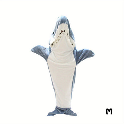 Adult Shark Onesie Blanket: Super Soft Cosy Flannel