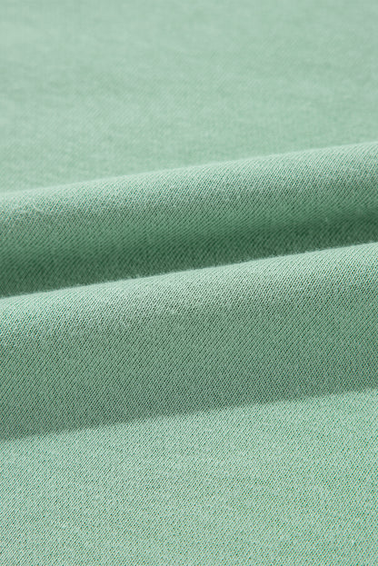 Moonlight Jade – Lockeres Sweatshirt mit Regenbogenstreifen an den Ärmeln und Rundhalsausschnitt