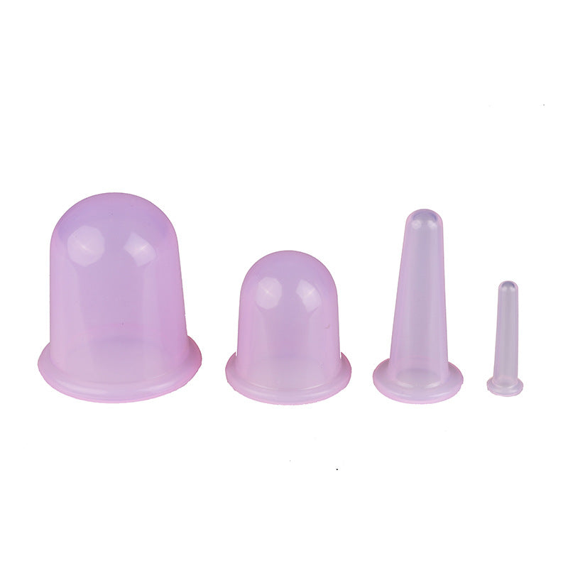 Silicone Cupping Health Hygroscopic Vacuum Set with Roller