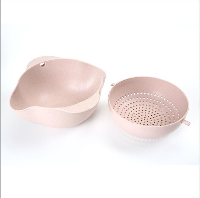 Küche Wäsche Organizer Verdickung Home Küche Kunststoff Reis Obst Schüssel Waschen Reis Sieb Becken Waschen Korb