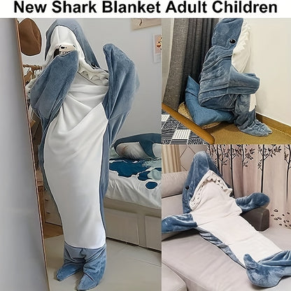 Adult Shark Onesie Blanket: Super Soft Cosy Flannel