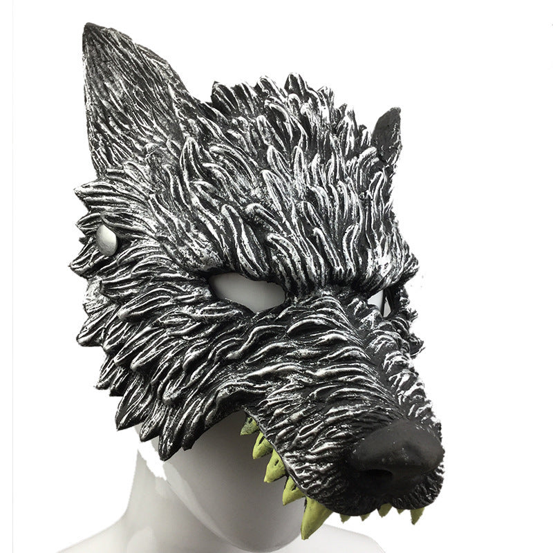Halloween Performance Bar Maskerade PU Schaum Wolf Kopf Maske