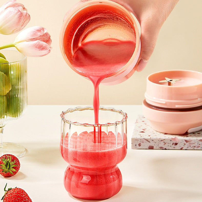Portable Rechargeable Blender: 400ml Juicer Cup