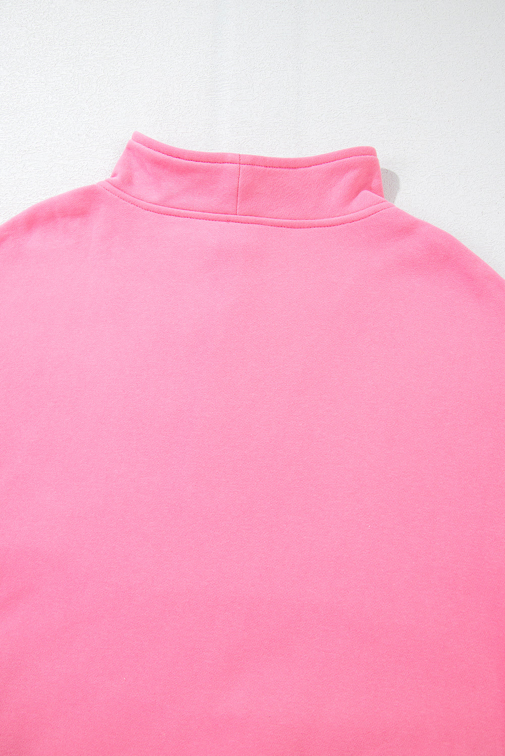 Bonbon Sweatshirt mit Reißverschluss und Stehkragen und Kängurutasche