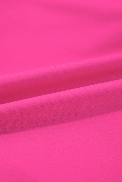 Rosarotes Minikleid aus Sweatshirt-Popeline