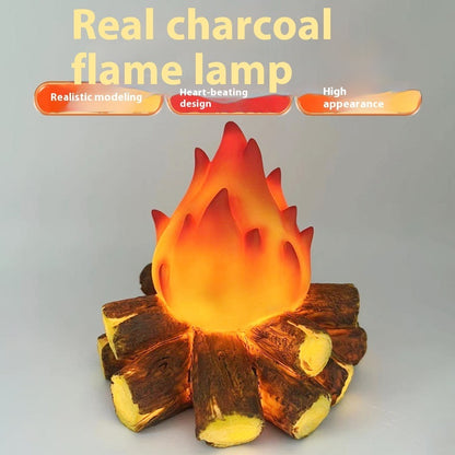 LED-Simulation Holzkohleflammenlampe Ornamente