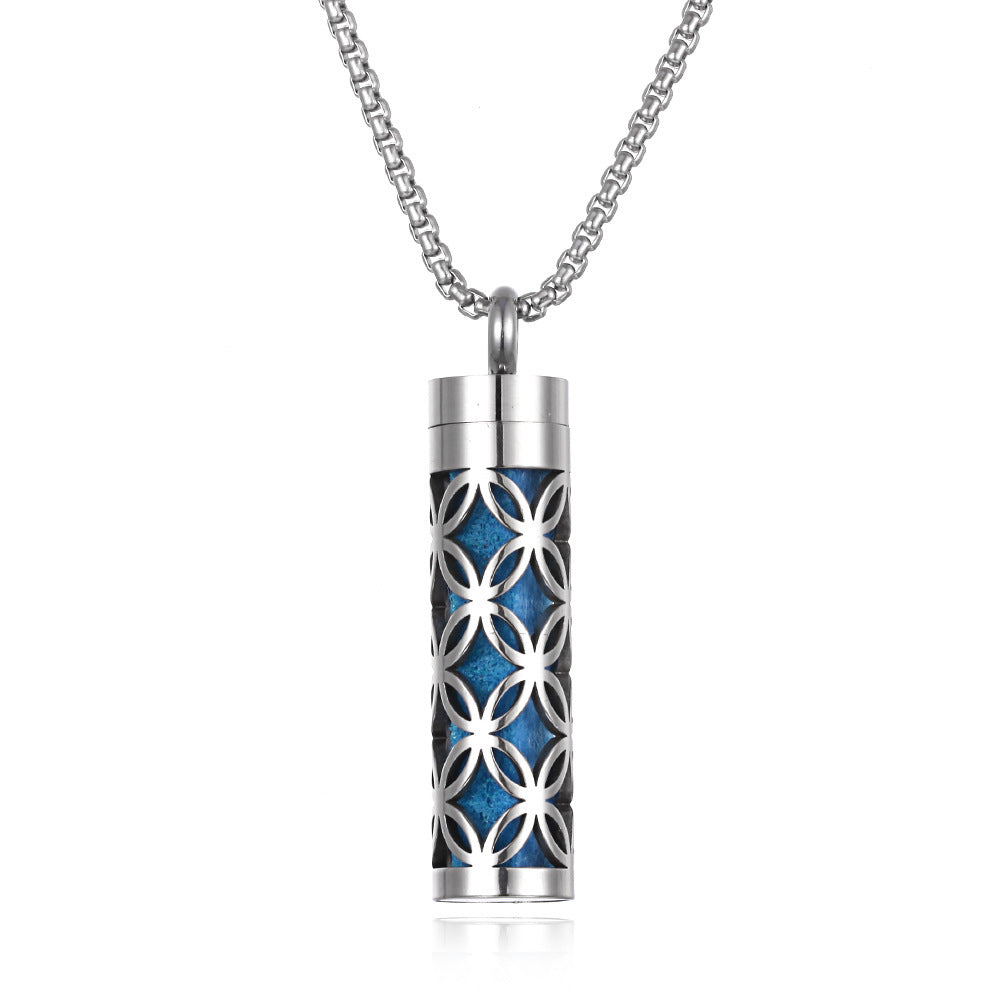 Titanium Steel Aromatherapy Pendant