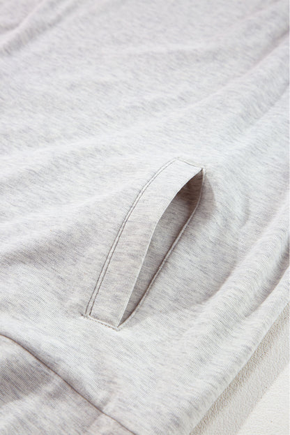 Patchwork-Hoodie mit Doppelkapuze im Western-Azteken-Print