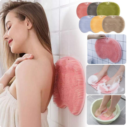 Silicone Massage Bath Brush & Mat