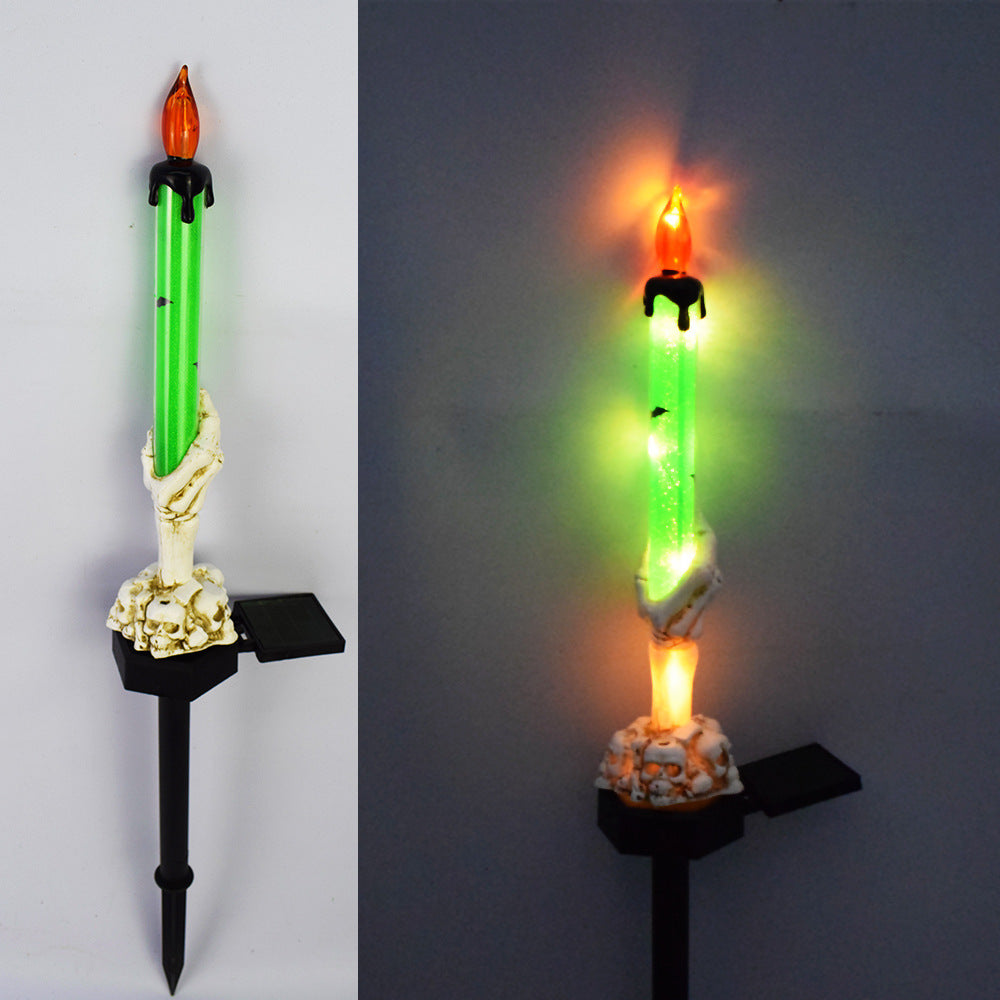 Solar-Halloween-Kürbislampe für den Innenhof