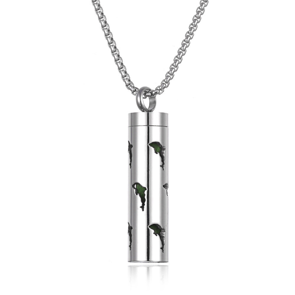 Titanium Steel Aromatherapy Pendant