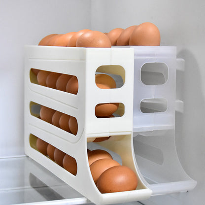 Automatic Egg Roller: Space-Saving Refrigerator Storage