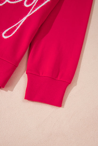 Feurig Rot Weihnachten Santa Baby Lametta Grafik Sweatshirt