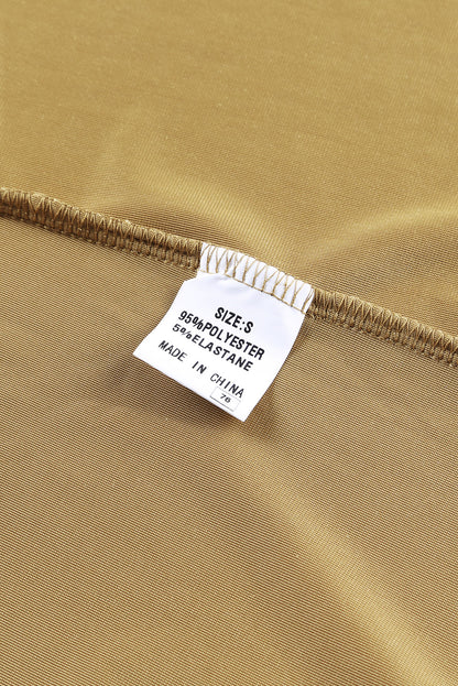 Gelber, langer Staubmantel aus Samt mit offener Vorderseite und Taschen