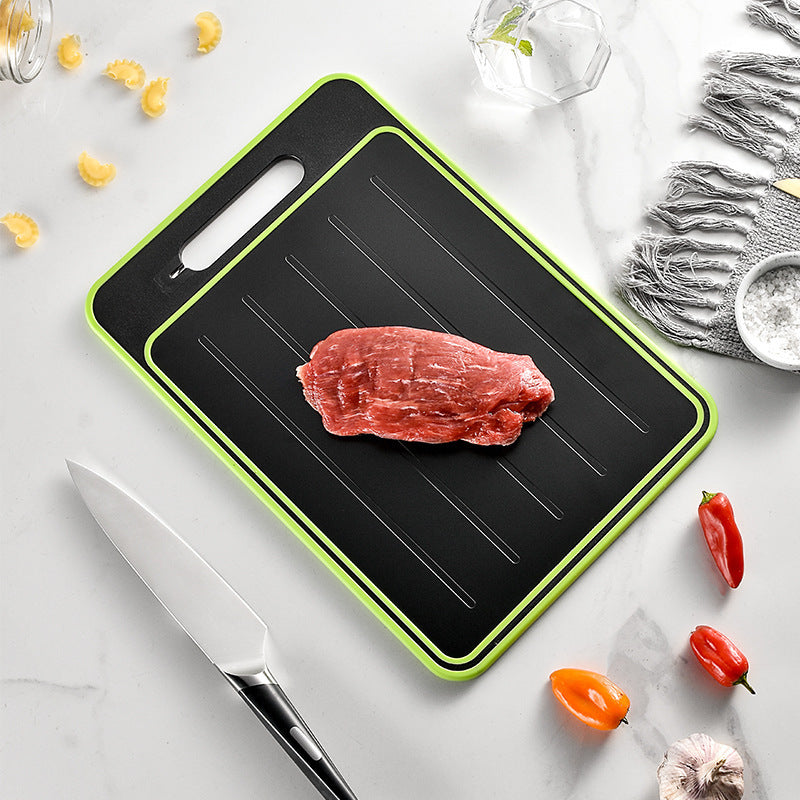 Double-sided Defrosting Cutting Board with Knife Sharpener