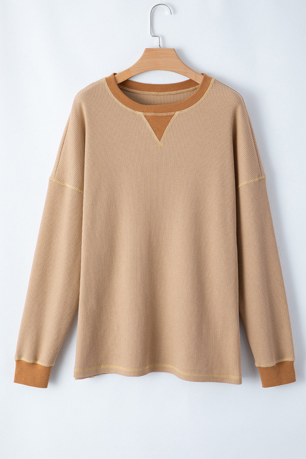 Rauchgraues, lockeres Thermo-Sweatshirt