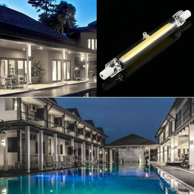R7S 220 V 15 W 189 mm COB-LED-Glühbirne, Glasröhre, Ersatz für Halogenlampe, Spotlicht, R7S 220 V 15 W 189 mm, natürliches weißes Licht, R7S 220 V 15 W 189 mm, weißes Licht, R7S 220 V 15 W 189 mm, warmes Licht
