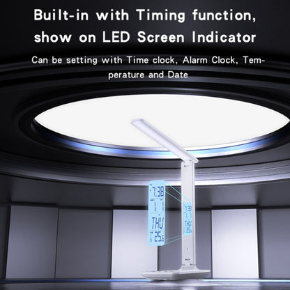 Yesido DS20 Multifunktionale LED-Schreibtischlampe unterstützt kabelloses Laden mit 10 W, EU-Stecker