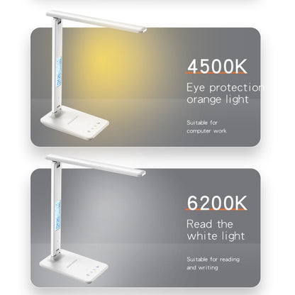 Yesido DS20 Multifunktionale LED-Schreibtischlampe unterstützt kabelloses Laden mit 10 W, EU-Stecker