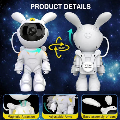 G001 Space Rabbit Starry Sky Projection Lamp Bedroom Laser Atmosphere Light, G001 Basic