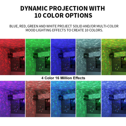 G004 Small Bowl Starry Projection Lamp Laser Light with Bluetooth Speaker, G004