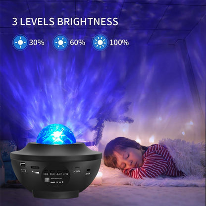G004 Small Bowl Starry Projection Lamp Laser Light with Bluetooth Speaker, G004