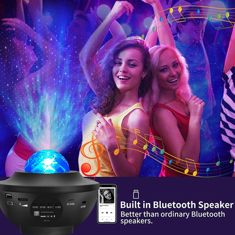 G004 Small Bowl Starry Projection Lamp Laser Light with Bluetooth Speaker, G004