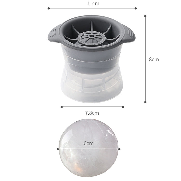 Home Sphärische Eis Gitter Whisky Wein Eiswürfel Maker Silikon Trays Form mit Abdeckung