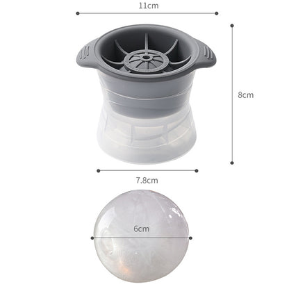 Home Sphärische Eis Gitter Whisky Wein Eiswürfel Maker Silikon Trays Form mit Abdeckung