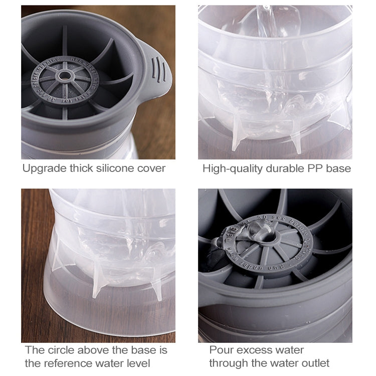 Home Sphärische Eis Gitter Whisky Wein Eiswürfel Maker Silikon Trays Form mit Abdeckung
