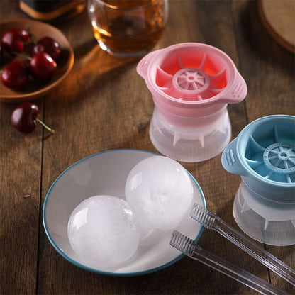 Home Sphärische Eis Gitter Whisky Wein Eiswürfel Maker Silikon Trays Form mit Abdeckung