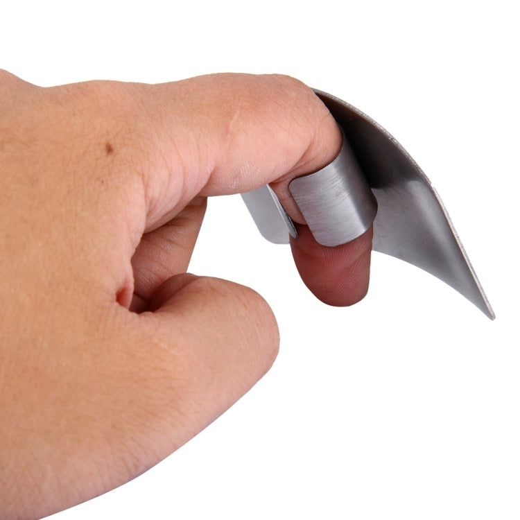 Creative Kitchen Notwendiger Fingerschutz für Lebensmittel und Gemüse, Edelstahl, zum Schneiden von Fingern, zum Schneiden von Fingern