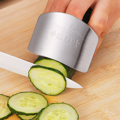 Creative Kitchen Notwendiger Fingerschutz für Lebensmittel und Gemüse, Edelstahl, zum Schneiden von Fingern, zum Schneiden von Fingern