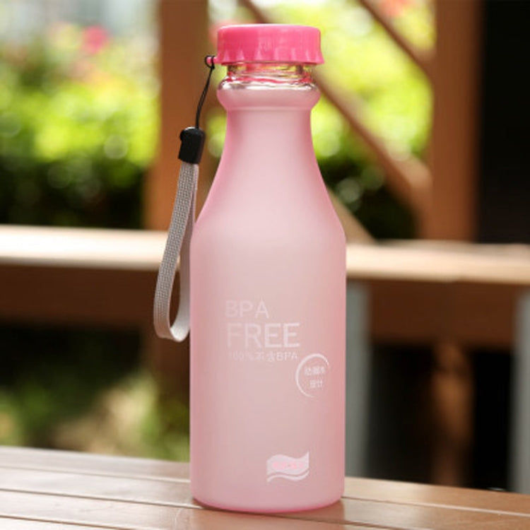 550 ml Frostsichere, auslaufsichere, tragbare Sodaflasche aus Kunststoff, versiegelt, einfache, handliche Getränkeflasche für Studenten (550 ml)