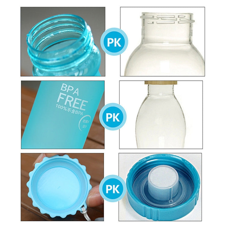 550 ml Frostsichere, auslaufsichere, tragbare Sodaflasche aus Kunststoff, versiegelt, einfache, handliche Getränkeflasche für Studenten (550 ml)