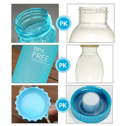 550 ml Frostsichere, auslaufsichere, tragbare Sodaflasche aus Kunststoff, versiegelt, einfache, handliche Getränkeflasche für Studenten (550 ml)