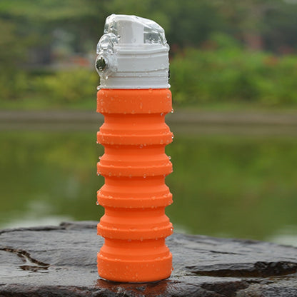 500 ml Outdoor-Reise Silikon faltbare Wasserkocher Teleskop Cup Sport Trinkflasche