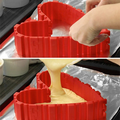 Silikon-Kuchenform, Backwerkzeuge, DIY-Kuchenform in mehreren Formen, Küchenzubehör, 4 Stück DIY-Kuchenform, 4 Stück DIY-Kuchenform