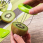 3 Stück tragbarer und spezieller Kiwi-Fruchtschäler aus ABS + Edelstahl, Lieferung in zufälliger Farbe, 3 Stück Kiwi-Fruchtschäler 2
