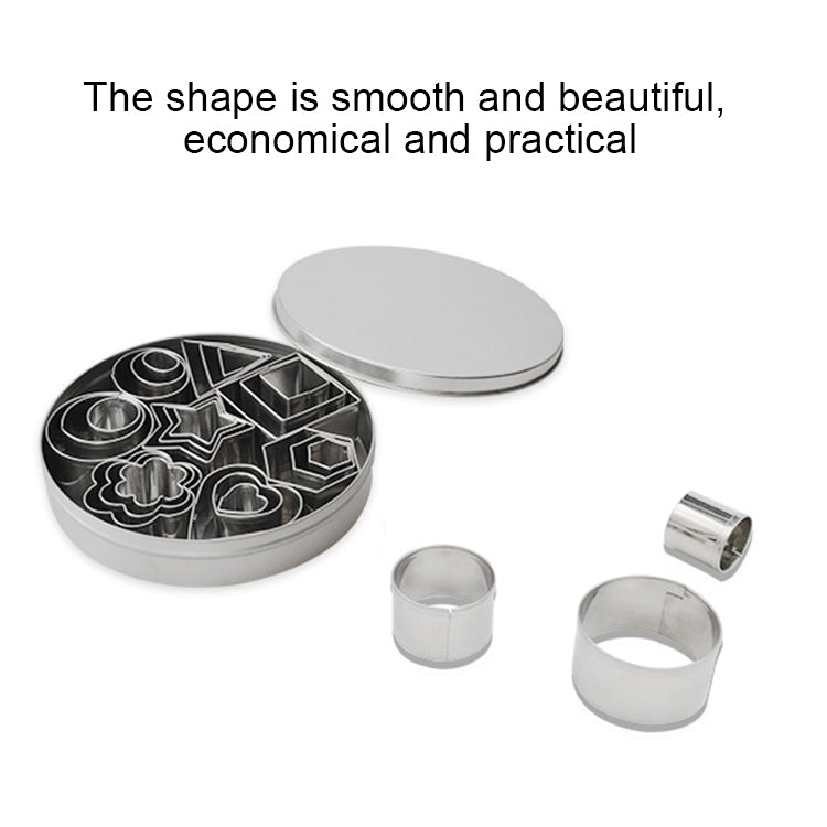 24 Teile/Satz Edelstahl DIY Keks Kekse Formen Geometrie Backen Werkzeuge (Octagon), HC4340A, HC4340B, HC4340C