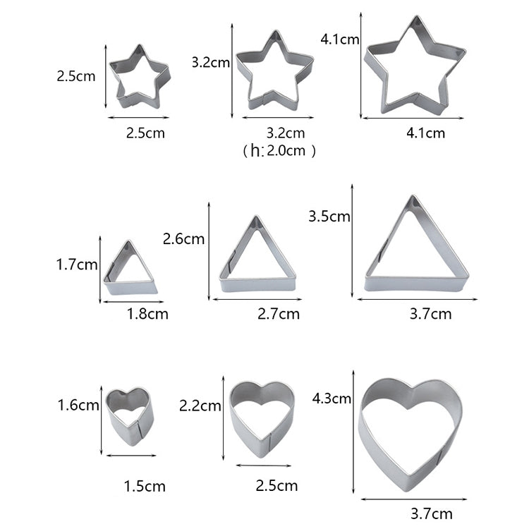 24 Teile/Satz Edelstahl DIY Keks Kekse Formen Geometrie Backen Werkzeuge (Octagon), HC4340A, HC4340B, HC4340C