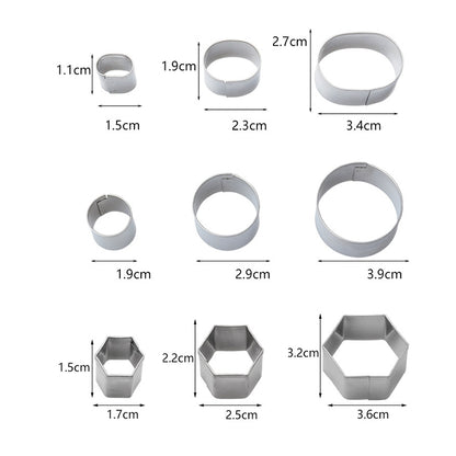 24 Teile/Satz Edelstahl DIY Keks Kekse Formen Geometrie Backen Werkzeuge (Octagon), HC4340A, HC4340B, HC4340C