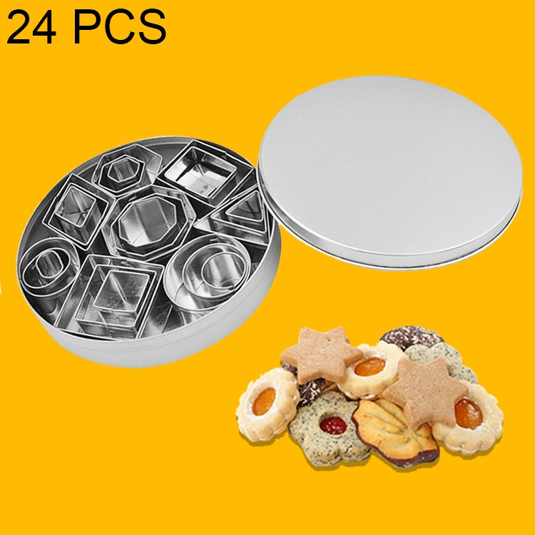 24 Teile/Satz Edelstahl DIY Keks Kekse Formen Geometrie Backen Werkzeuge (Octagon), HC4340A, HC4340B, HC4340C