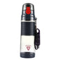 Teloy TNY-9601 650 ml tragbare Space Cup-Flasche mit Schnappverschluss, anwendbare Wassertemperatur: ﹣20 ~ 120 Grad Celsius, TNY-9601 (Dunkelgrau + Rot)