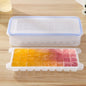 Kleine quadratische Eisformschalen, mehrschichtige Form mit Deckel, Eisaufbewahrungsbox, 2 Schichten, 2 Schichten