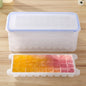 Kleine quadratische Eisformschalen, mehrschichtige Form mit Deckel, Eisaufbewahrungsbox, 4 Schichten, 4 Schichten