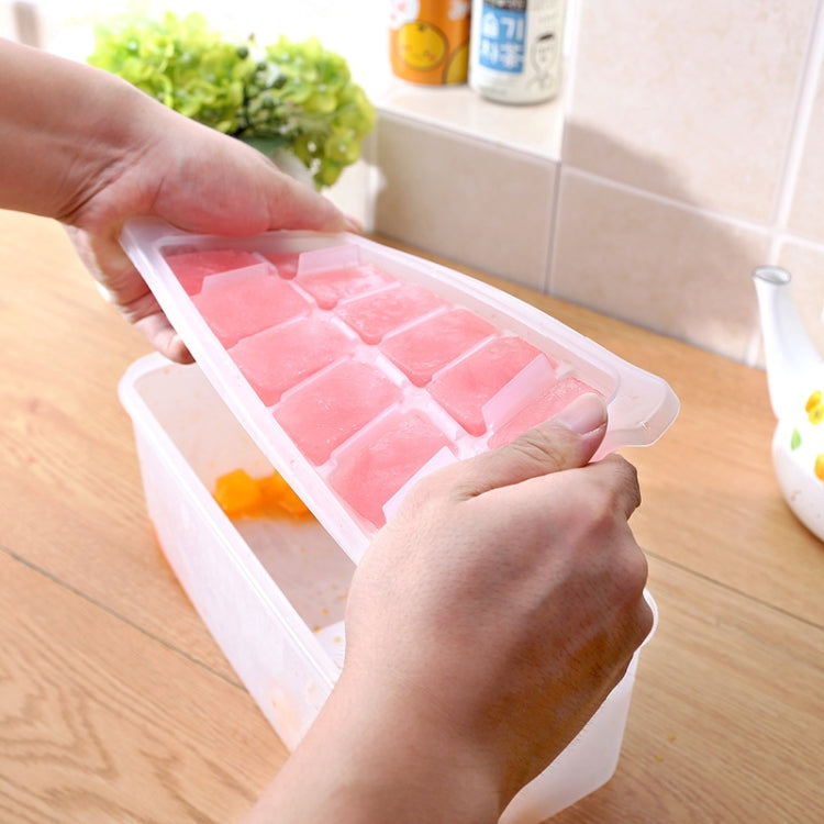 Kleine quadratische Eisformschalen, mehrschichtige Form mit Deckel, Eisaufbewahrungsbox, 4 Schichten, 4 Schichten